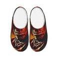 thumbnail image 1 of Lsque 60s Western Skull Cowboy Pattern Womens Comfort Cotton on Scuff With Memory Foam and Anti-skid Sole Slipper-46/47, 1 of 7