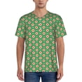 thumbnail image 1 of Lsque 60s and 70s Style Pattern Mens Polo Golf Shirts Funny Graphics Shorts Sleeve Button Shirts Baseball T-shirt-4X-Large, 1 of 7