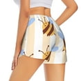 thumbnail image 1 of Lsque A Bee Printed Women's Running Shorts with Liner Pockets,Elastic Quick Dry Workout Athletic Gym Yoga Shorts,Womens High Waist Shorts-X-Large, 1 of 9