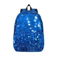thumbnail image 1 of Lsque A Blue Glitter Pattern Canvas Daypack, Durable Backpack, High-quality Versatile Backpack,Vintage Compact Backpack-Medium, 1 of 6