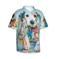 thumbnail image 1 of Lsque A Funny Little Dalmatian Puppy pattern Hawaiian Shirt for Men, Unisex Summer Beach Casual Short Sleeve Button Down Shirts-Large, 1 of 9