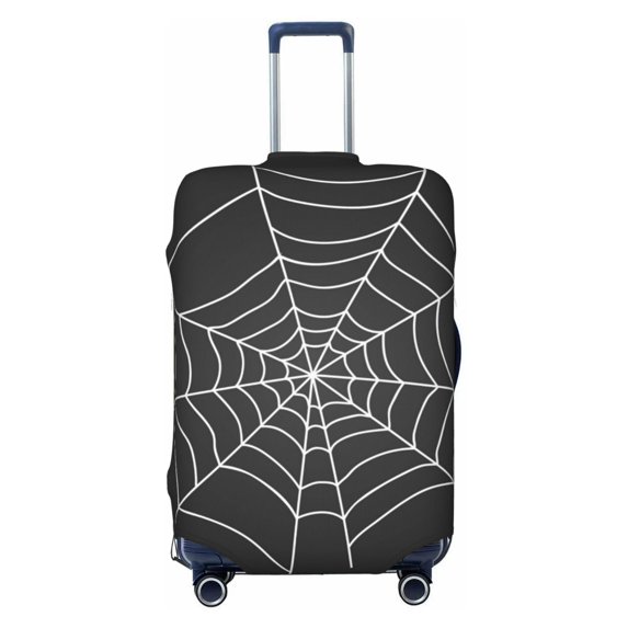 Lsque A Web With A Spider Printed Luggage Cover, Travel Luggage Protector,Scratch and Dirt Resistant, Fits 18-32 Inch Luggage - X-Large