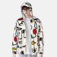 thumbnail image 1 of Lsque Aabstract Eyes UPF 50+ Lightweight Sun Protection Men's Women's Long Sleeve Shirt, Hoodie Performance -XX-Large, 1 of 9