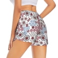 thumbnail image 1 of Lsque Abstract Floral Printed Women's Running Shorts with Liner Pockets,Elastic Quick Dry Workout Athletic Gym Yoga Shorts,Womens High Waist Shorts-Small, 1 of 9