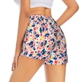 thumbnail image 1 of Lsque Abstract Leopard Print Printed Women's Running Shorts with Liner Pockets,Elastic Quick Dry Workout Athletic Gym Yoga Shorts,Womens High Waist Shorts-Large, 1 of 9