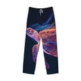 thumbnail image 1 of Lsque Abstract Line Turtle Print Men's Pajama Pants, Lounge Pant - Comfortable Home Wear,Elastic Waistband, Stylish Design-Small, 1 of 9
