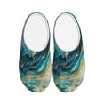 thumbnail image 1 of Lsque Abstract Ocean Currents Pattern Womens Comfort Cotton on Scuff With Memory Foam and Anti-skid Sole Slipper-42/43, 1 of 7