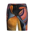 thumbnail image 1 of Lsque Abstract Pattern Penguin Mens Sleep Pajama Shorts,Short Pajama Pants, Cotton Ultra-Soft Knit-4X-Large, 1 of 9