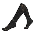 thumbnail image 1 of Lsque Abstract Starry Sky Moon Pattern Sport Compression Socks for Men & Women 15-20 mmHg Knee High Nurse Pregnant Running Medical and Travel Athletic, 1 of 6