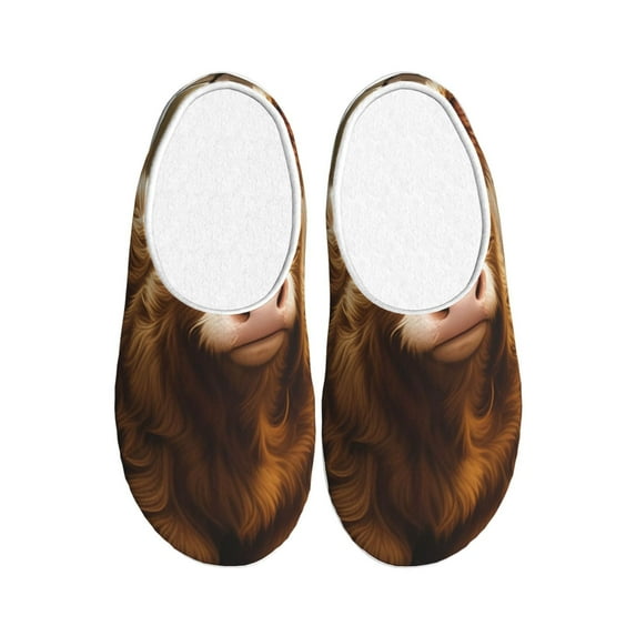 Lsque Adorable Calf Butterflies Champagne Pattern Womens Comfort Cotton on Scuff With Memory Foam and Anti-skid Sole Slipper-35/36