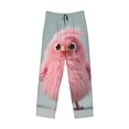 thumbnail image 1 of Lsque Adorable Pink Fluffy Birds Print Men's Pajama Pants, Lounge Pant - Comfortable Home Wear,Elastic Waistband, Stylish Design-XX-Large, 1 of 9