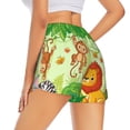 thumbnail image 1 of Lsque African Animals in the Jungle Printed Women's Running Shorts with Liner Pockets,Elastic Quick Dry Workout Athletic Gym Yoga Shorts,Womens High Waist Shorts-X-Large, 1 of 9