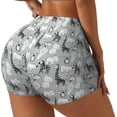 thumbnail image 1 of Lsque African Animals Pattern High Waisted Biker Shorts for Women-Tummy Control Fitness Athletic Workout Running Yoga Gym Shorts,Moisture-Wicking-Small, 1 of 9