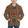 thumbnail image 1 of Lsque African Tribal Style Patten Youth Hoodie Sweatshirt Pullover with Kangaroo Pocket Boys and Girls Hoodie Warm Hoodie for Kids-Small, 1 of 6