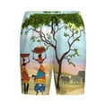 thumbnail image 1 of Lsque African Women Mens Sleep Pajama Shorts,Short Pajama Pants, Cotton Ultra-Soft Knit-4X-Large, 1 of 9