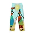 thumbnail image 1 of Lsque African Women Print Men's Pajama Pants, Lounge Pant - Comfortable Home Wear,Elastic Waistband, Stylish Design-Small, 1 of 9
