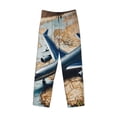thumbnail image 1 of Lsque Airplane World Map Adventure Print Men's Pajama Pants, Lounge Pant - Comfortable Home Wear,Elastic Waistband, Stylish Design-X-Large, 1 of 9