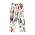 thumbnail image 1 of Lsque Alpaca Flower Print Women's Pajama Pants, Lounge Pant - Comfortable Home Wear,Elastic Waistband, Stylish Design-Small, 1 of 9
