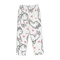 thumbnail image 1 of Lsque Alpacas and Hearts Print Women's Pajama Pants, Lounge Pant - Comfortable Home Wear,Elastic Waistband, Stylish Design-Medium, 1 of 9