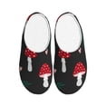 thumbnail image 1 of Lsque Amanita Mushroom Pattern Womens Comfort Cotton on Scuff With Memory Foam and Anti-skid Sole Slipper-42/43, 1 of 7