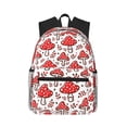 thumbnail image 1 of Lsque Amanita Red Mushroom Classic Casual Backpack - Large Capacity Water-Resistant Backpack for School, Work, Travel, and Outdoor Activities, 1 of 8