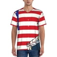 thumbnail image 1 of Lsque American Astronaut Runs Forward Pattern Mens Polo Golf Shirts Funny Graphics Shorts Sleeve Button Shirts Baseball T-shirt-, 1 of 7