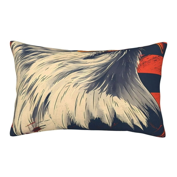 Lsque American Bald Eagle A Pattern Pillow Case – Soft & Cozy Throw Pillow Cover, Hypoallergenic Cushion Case for Sleeping Women with Envelope Closure-20"x30"