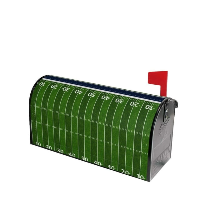 Lsque American Football Field Mailbox Cover Standard Size