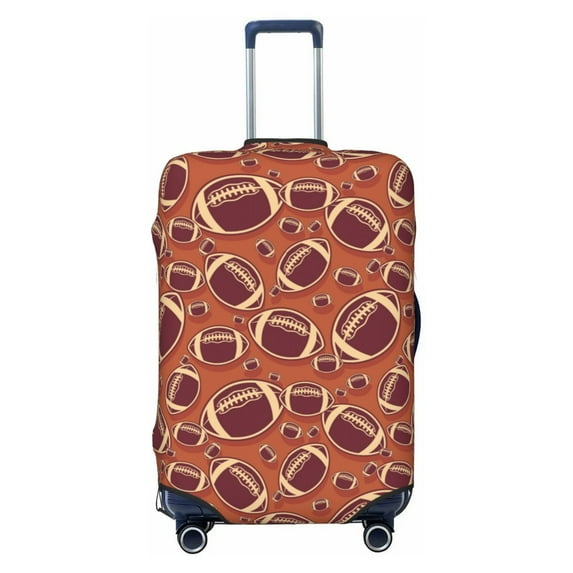 Lsque American Football1 Printed Luggage Cover, Travel Luggage Protector,Scratch and Dirt Resistant, Fits 18-32 Inch Luggage - Medium