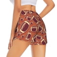 thumbnail image 1 of Lsque American Football1 Printed Women's Running Shorts with Liner Pockets,Elastic Quick Dry Workout Athletic Gym Yoga Shorts,Womens High Waist Shorts-X-Large, 1 of 9