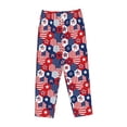 thumbnail image 1 of Lsque American Stars2 Print Women's Pajama Pants, Lounge Pant - Comfortable Home Wear,Elastic Waistband, Stylish Design-X-Large, 1 of 9