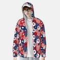 thumbnail image 1 of Lsque American Stars2 UPF 50+ Lightweight Sun Protection Men's Women's Long Sleeve Shirt, Hoodie Performance -Medium, 1 of 9