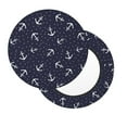 thumbnail image 1 of Lsque Anchor Round Bar chair cushion covers Velvet Fabric Premium Comfort Protects from Scratches and Stains for 14-17 Inch Chair- 14 inch, 1 of 7