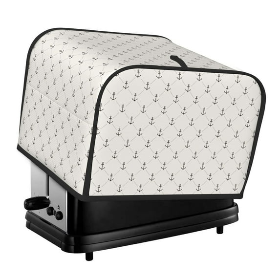 Lsque Anchors Print 4 Slice Toaster Cover , Kitchen Appliance Dustproof Protector , Toaster Protector Dustproof Kitchen Appliance Cover