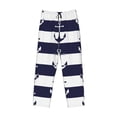 thumbnail image 1 of Lsque Anchors Print Men's Pajama Pants, Lounge Pant - Comfortable Home Wear,Elastic Waistband, Stylish Design-XX-Large, 1 of 9