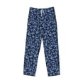 thumbnail image 1 of Lsque Anchors Ship Print Men's Pajama Pants, Lounge Pant - Comfortable Home Wear,Elastic Waistband, Stylish Design-Small, 1 of 9