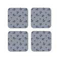 thumbnail image 1 of Lsque Anchors And Steering Wheel Pattern 4" Drink Coasters Set of 4, PVC Leather Absorbent Coasters, Table Coaster Set Decorative Coffee Cup Coasters Housewarming Gift -Square, 1 of 6