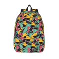 thumbnail image 1 of Lsque Angry Shark Pattern Pattern Canvas Daypack, Durable Backpack, High-quality Versatile Backpack,Vintage Compact Backpack-Medium, 1 of 6