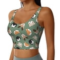 thumbnail image 1 of Lsque Animal Heads Printed Women'S Sports Bra, Compression, Moisture Wicking, High-Impact Sports Bra For Women,Supportive sports bra-XX-Large, 1 of 9
