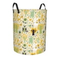 thumbnail image 1 of Lsque Animal Tree pattern Laundry Hamper Basket, Tall Woven Rope Hamper Basket for Clothes, Lightweight Storage Basket, Collapsible Waterproof-Medium, 1 of 8