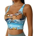 thumbnail image 1 of Lsque Animals on Noah's Ark Floating Printed Women'S Sports Bra, Compression, Moisture Wicking, High-Impact Sports Bra For Women,Supportive sports bra-Medium, 1 of 9
