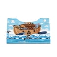 thumbnail image 1 of Lsque Animals on Noah's Ark Printed Long Tissue Box Cover Holder, Facial Paper Organizer Dispenser,Triangle with Bottom Belt, PVC Leather Decorative Organizer, 1 of 9