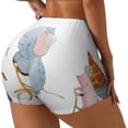 thumbnail image 1 of Lsque Animals in Transport Pattern High Waisted Biker Shorts for Women-Tummy Control Fitness Athletic Workout Running Yoga Gym Shorts,Moisture-Wicking-Small, 1 of 9