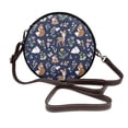 thumbnail image 1 of Lsque Animals And Wildflowers Pattern Shoulder Bag – Microfiber Leather Crossbody with Detachable Strap & Handle Ring, Waterproof & Durable, Elegant Everyday Carry, 1 of 5