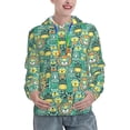 thumbnail image 1 of Lsque Animals with Leaf Pattern Casual Women's Hoodie,Hooded Sweatshirt with Kangaroo Pocket,Pullover Hoodie with Eye-catching Drawstrings-Small, 1 of 7