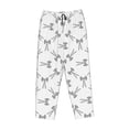 thumbnail image 1 of Lsque Antenna Icon Print Women's Pajama Pants, Lounge Pant - Comfortable Home Wear,Elastic Waistband, Stylish Design-Small, 1 of 9