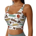 thumbnail image 1 of Lsque Art Of Living Printed Women'S Sports Bra, Compression, Moisture Wicking, High-Impact Sports Bra For Women,Supportive sports bra-Large, 1 of 9