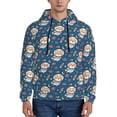 thumbnail image 1 of Lsque Astronaut Corgi Dog Pattern Casual Men's Hoodie,Hooded Sweatshirt with Kangaroo Pocket,Pullover Hoodie-3X-Large, 1 of 7