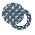thumbnail image 1 of Lsque Astronaut Corgi Dog Round Bar chair cushion covers Velvet Fabric Premium Comfort Protects from Scratches and Stains for 14-17 Inch Chair- 14 inch, 1 of 7