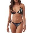 thumbnail image 1 of Lsque Astronaut Cosmic Rainbow Pattern Women Two Piece Swimsuit Sexy Swimwear Halter String Triangle Bikini Sets, 1 of 6